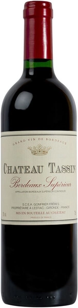 Вино Sichel, Chateau Tassin, Bordeaux Superieur AOC, 2019