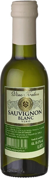 Вино Vino Kalem, Sauvignon Blanc Suvo, 187 мл