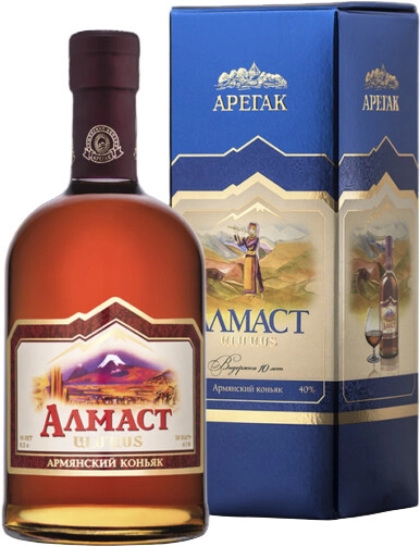 Коньяк "Алмаст" КС, в подарочной коробке, 0.5 л