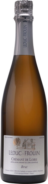 Игристое вино Domaine Leduc-Frouin, Cremant de Loire AOC Brut, 2018