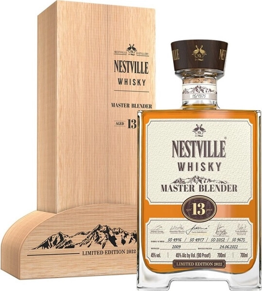 Виски Nestville Master Blended 13 Years Old, Limited Edition 2022, wooden box, 0.7 л