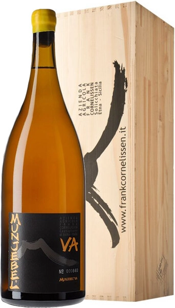 Вино Frank Cornelissen, Munjebel VA Bianco, Terre Siciliane IGP, 2020, wooden box, 1.5 л