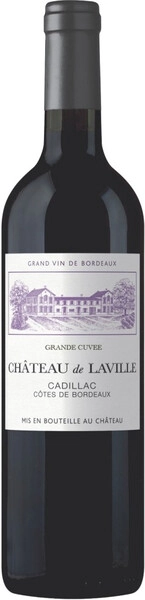 Вино Chateau de Laville, Cadillac Cotes de Bordeaux AOC, 2020