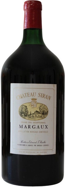 Вино Chateau Siran, Margaux AOC Cru Bourgeois, 2016, 3 л