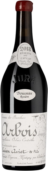 Вино Caveau de Bacchus, Trousseau Rosiere, Arbois AOC, 2018