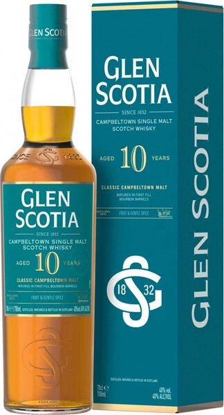 Виски Glen Scotia 10 Years Old, gift box, 0.7 л