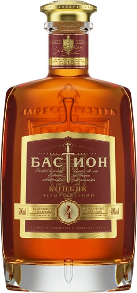 Коньяк Бастион 4-летний, 0.5 л