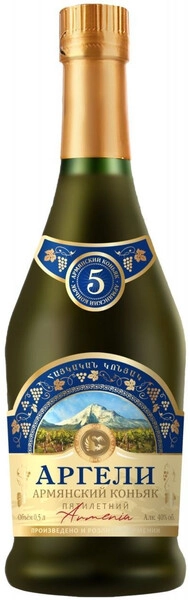 Коньяк Аргели 5-летний, 0.5 л