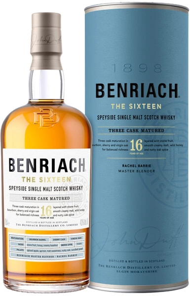 Виски "Benriach" 16 Years Old, in tube, 0.7 л