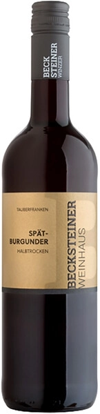Вино Becksteiner Winzer, Weinhaus Spatburgunder halbtrocken, 2022