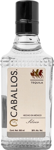 Текила 3 Caballos Silver, 0.5 л