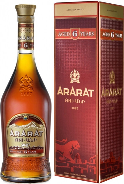 Коньяк Арарат Ани, в подарочной коробке, 0.5 л