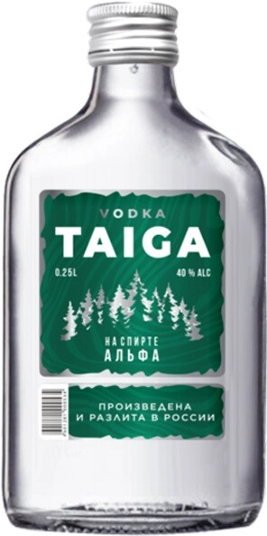 Водка "Тайга", 250 мл