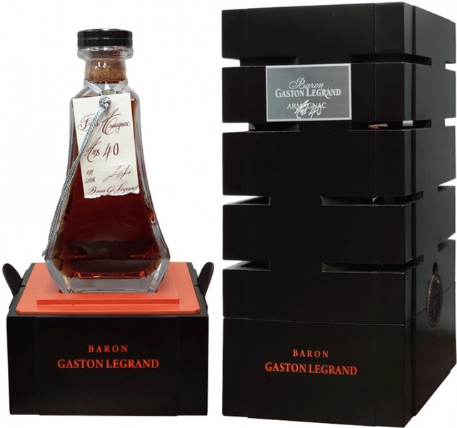 Арманьяк Baron G. Legrand 40 ans, Bas Armagnac AOC, in decanter & gift box, 0.7 л