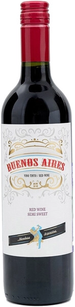Вино Buenos Aires Red Semi-Sweet, 2021