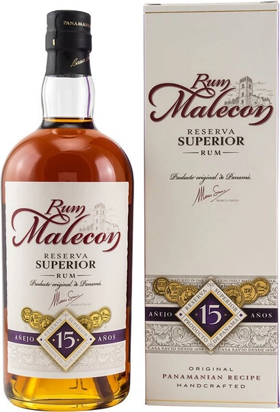 Ром Malecon, Reserva Superior Anejo 15 Anos, gift box, 0.7 л