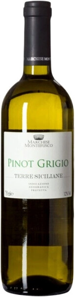 Вино Marchese Montefusco Pinot Grigio, Terre Siciliane IGP, 2024