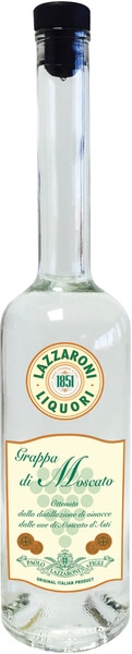 Граппа Lazzaroni, Grappa di Moscato, 0.5 л