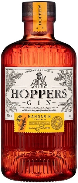 Джин Hoppers Mandarin & Rosemary, 0.7 л