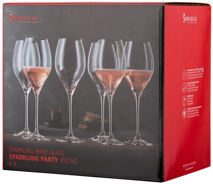 Бокалы Spiegelau, Sparkling Party Sparkling Wine, Set of 6 pcs, 0.45 л