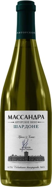 Вино Массандра, Авторское Вино Шардоне, 2024