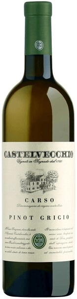Вино Castelvecchio, Pinot Grigio, Carso DOC, 2022