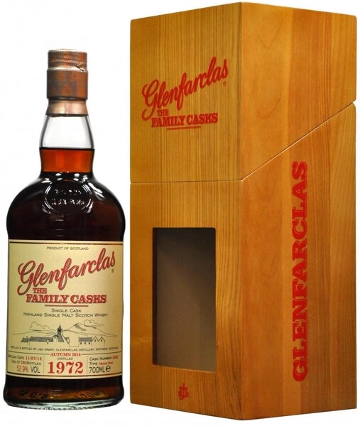 Виски Glenfarclas 1972 Family Casks (52,9%), in gift box, 0.7 л