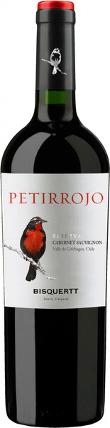 Вино Bisquertt, Petirrojo Reserva, Cabernet Sauvignon, Colchagua Valley DO, 2020