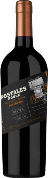 Вино Bodega del Fin del Mundo, Postales Roble Malbec, Patagonia IG, 2024