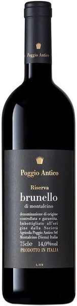 Вино Poggio Antico, Brunello di Montalcino Riserva DOCG, 2018