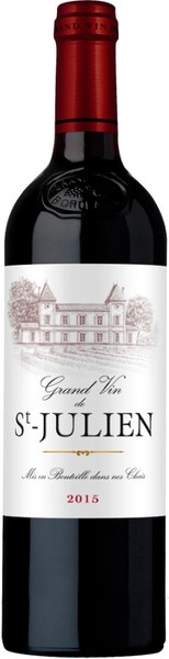 Вино Ginestet, Grand Vin de Saint-Julien AOC, 2015