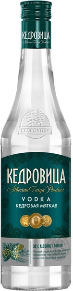 Водка Кедровица Кедровая Мягкая, 0.5 л
