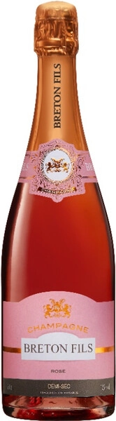 Шампанское Champagne Breton Fils, Rose Demi-Sec, Champagne AOC