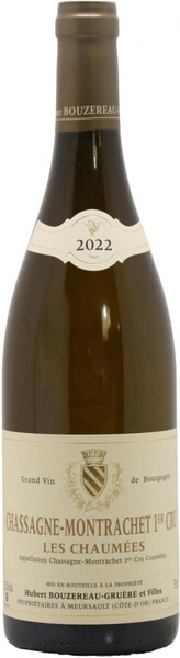 Вино Hubert Bouzereau-Gruere et Filles, Chassagne-Montrachet 1er Cru "Les Chaumees" AOC, 2022