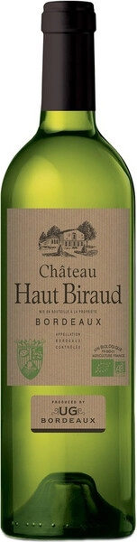 Вино Chateau Haut Biraud, Bordeaux AOC Blanc, 2022