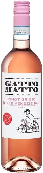 Вино Villa degli Olmi, Gatto Matto Pinot Grigio Rosato delle Venezie DOC, 2023