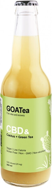 Вода GOATea CBD & Cactus+Green Tea, 300 мл