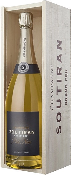 Шампанское Soutiran, Perle Noire Ambonnay Grand Cru, Champagne AOC, wooden box, 3 л