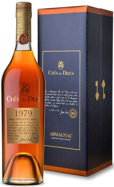 Арманьяк Cles des Ducs Millesime, Armagnac AOC, 1979, gift box, 0.7 л