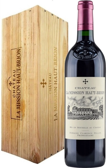 Вино Chateau La Mission Haut-Brion, Pessac-Leognan AOC Cru Classe de Graves, 2011, wooden box