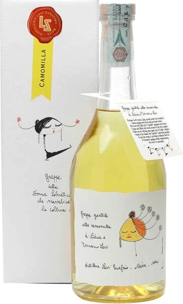 Граппа Distilleria Levi Serafino di Levi Romano, Camomilla, gift box, 0.7 л