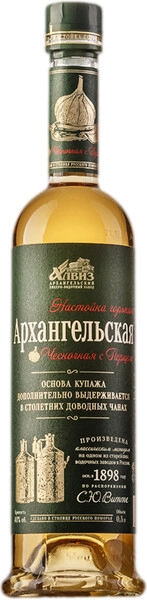 Водка Архангельская Чесночная с Перцем, настойка горькая, 0.5 л