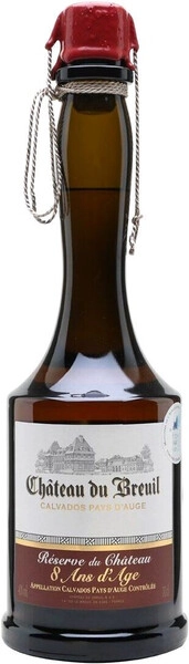 Кальвадос Chateau du Breuil Reserve du Chateau, 8 Ans, Pays d'Auge AOC, 350 мл