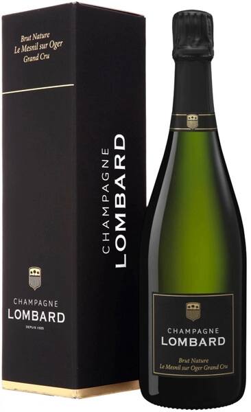 Шампанское Champagne Lombard, Brut Nature Le Mesnil sur Oger Grand Cru, 2016, gift box