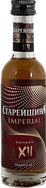 Коньяк Старейшина Империал 12-летний, 50 мл