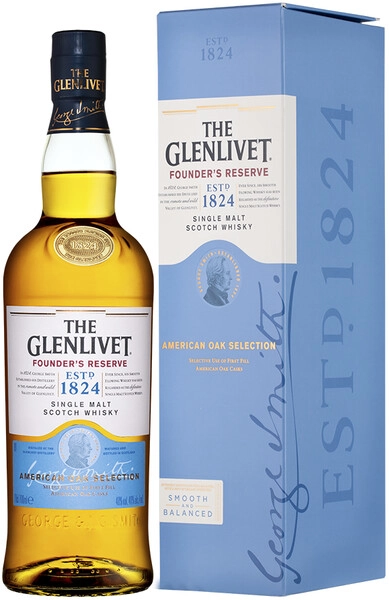 Виски The Glenlivet Founder's Reserve, gift box, 0.7 л
