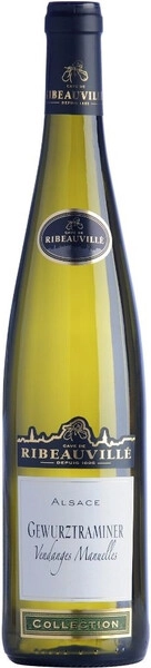 Вино Cave de Ribeauville, Gewurztraminer Vendanges Manuelles, Alsace AOC, 2021