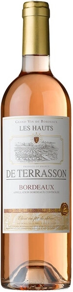 Вино Les Hauts de Terrasson Rose, Bordeaux AOC, 2022