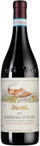 Вино Vietti, Barbera d'Alba Scarrone Vigna Vecchia DOC, 2021