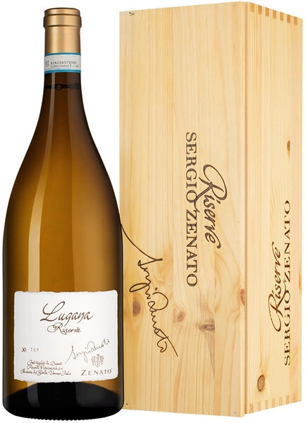 Вино Lugana Riserva DOC Sergio Zenato, 2021, wooden box, 1.5 л